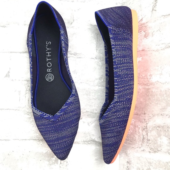 rothy's bright blue birdseye